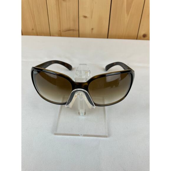Pre-Owned Ray Ban RB 4068 Unisex Sunglasses-Black/Brown - Picture 1 of 8